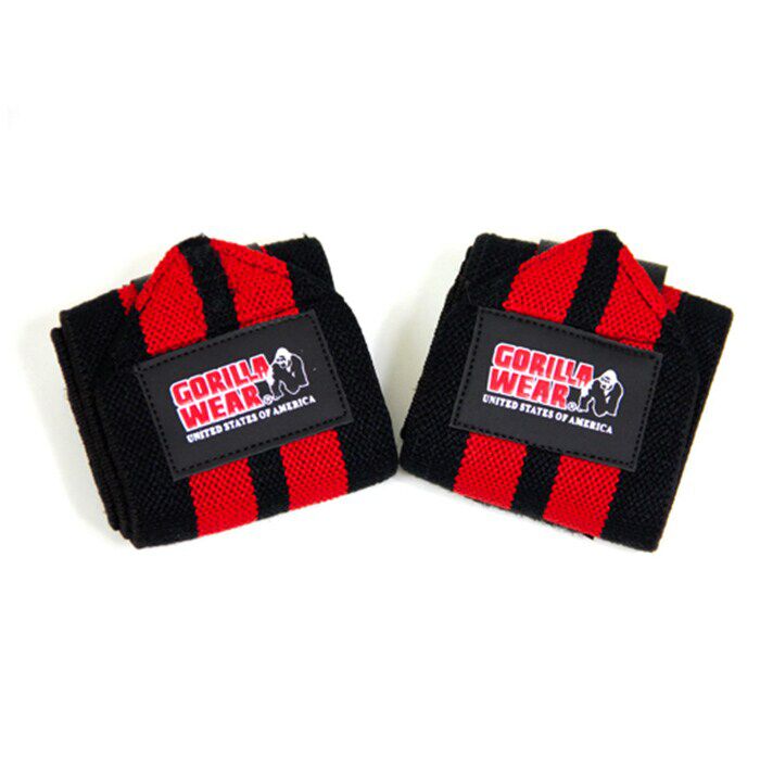Wrist Wraps Pro Sort/R&oslash;d