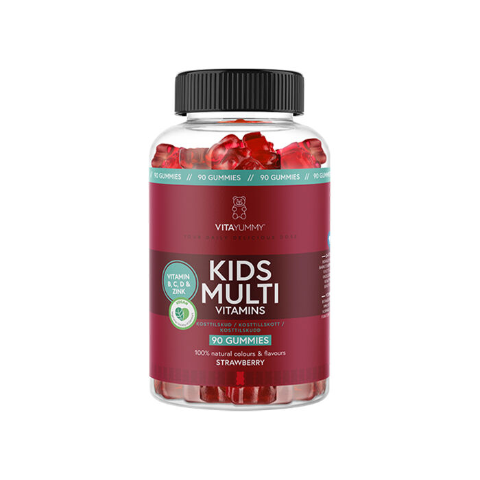 Kids Multivitamin Jordb&aelig;r 90 Gummies