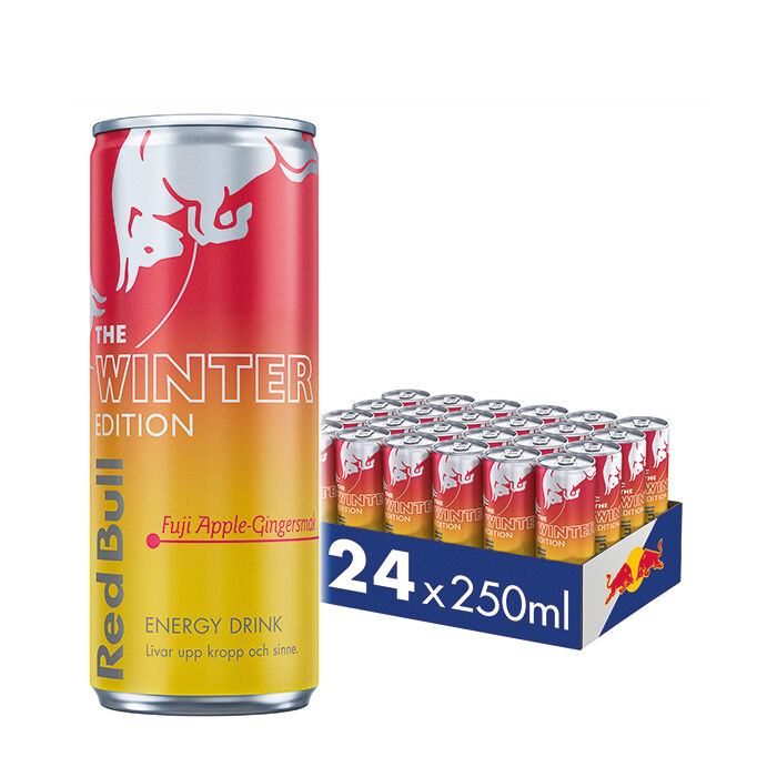 24 x Red Bull Energidryck 250 ml Winter Edition Fuji Apple-Ginger Fuji Apple-Ginger