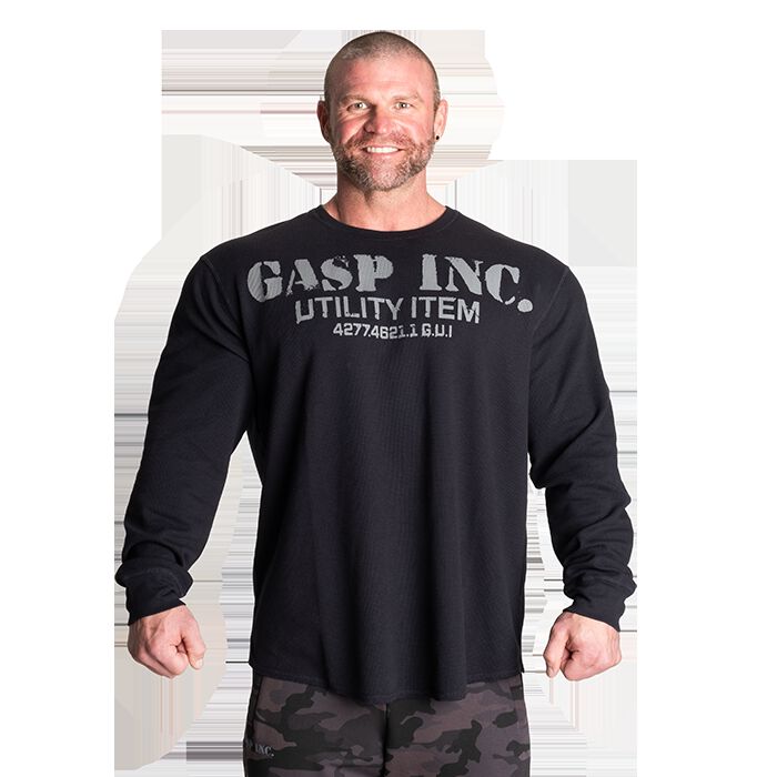 Thermal Gym Sweater, Asphalt