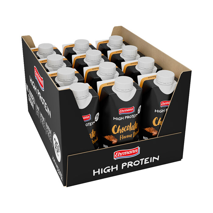 12 x Ehrmann High Protein Drink, 330 ml Chocolate