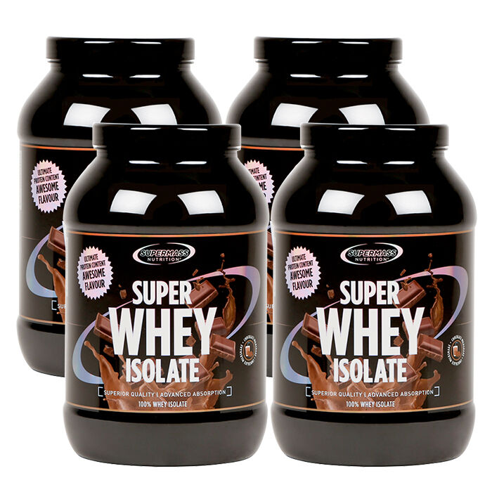Big BUY 4 x Super Whey Isolate Valleproteinisolat 1300 g