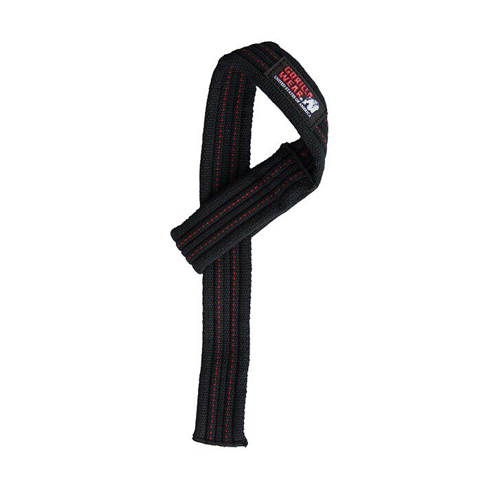Hardcore Lifting Straps Sort/R&oslash;d