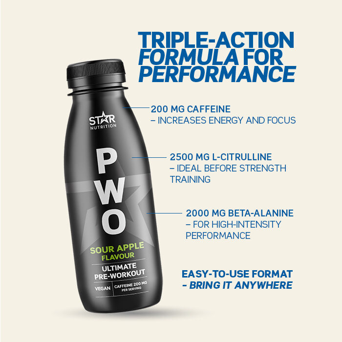 PWO Drink 330 ml Energy flavour