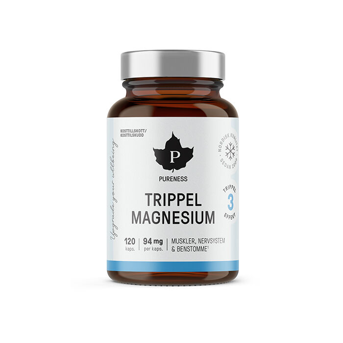 Trippel Magnesium, 120 kapsler