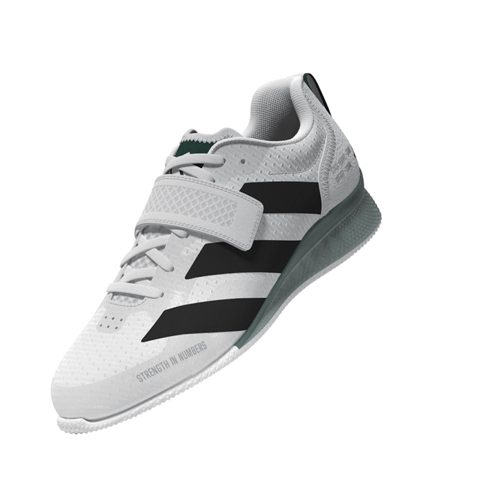 Adipower Weightlifting 3 Sko Hvid Sort/Gr&oslash;n