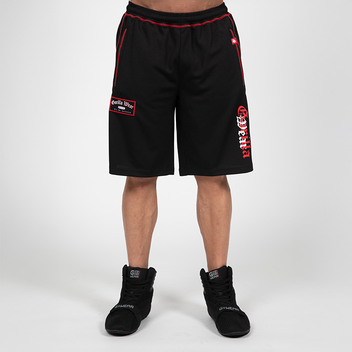Marlow Mesh Shorts Sort R&oslash;d