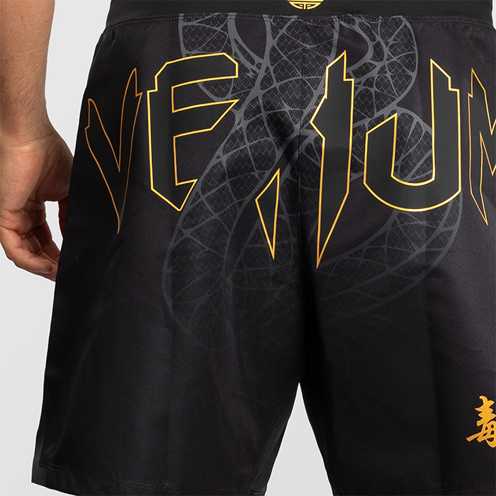 Serpenti Fightshorts Sort S&oslash;lv Guld