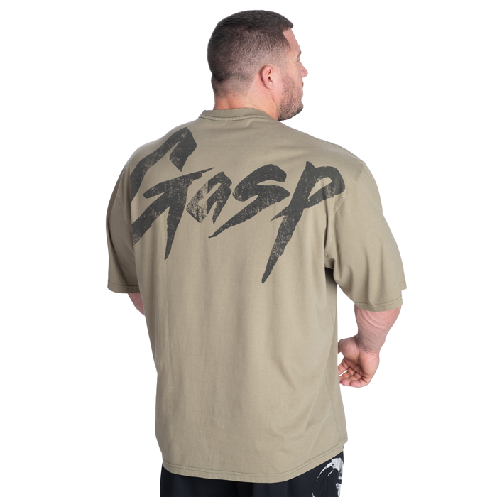 Washed T-shirt Gr&oslash;n