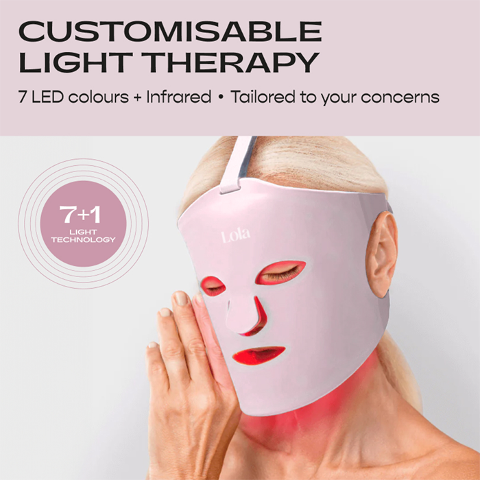 Glow Led Ansigtsmaske Rosa