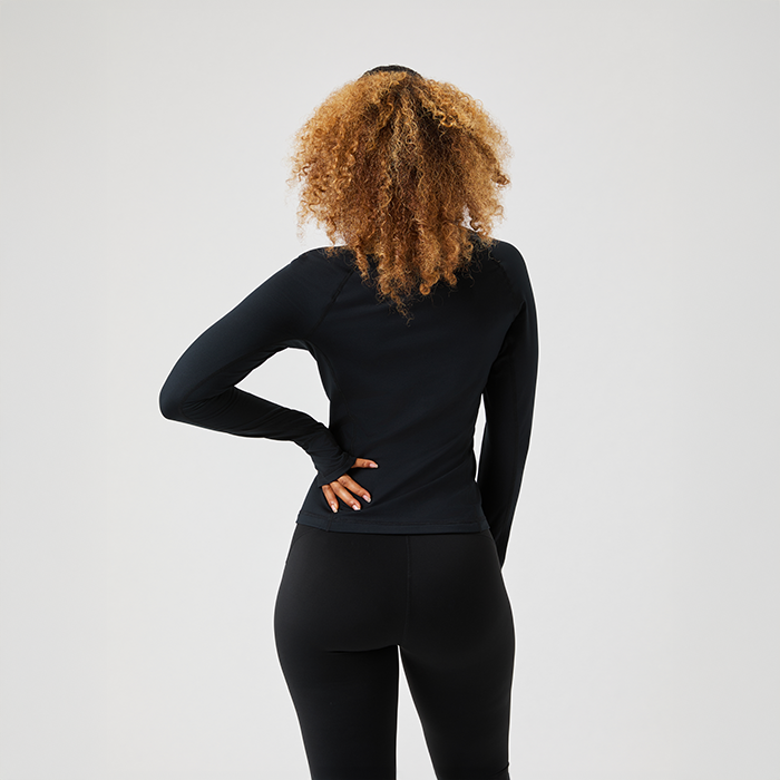 Borg Full Zip Tr&oslash;je Sort