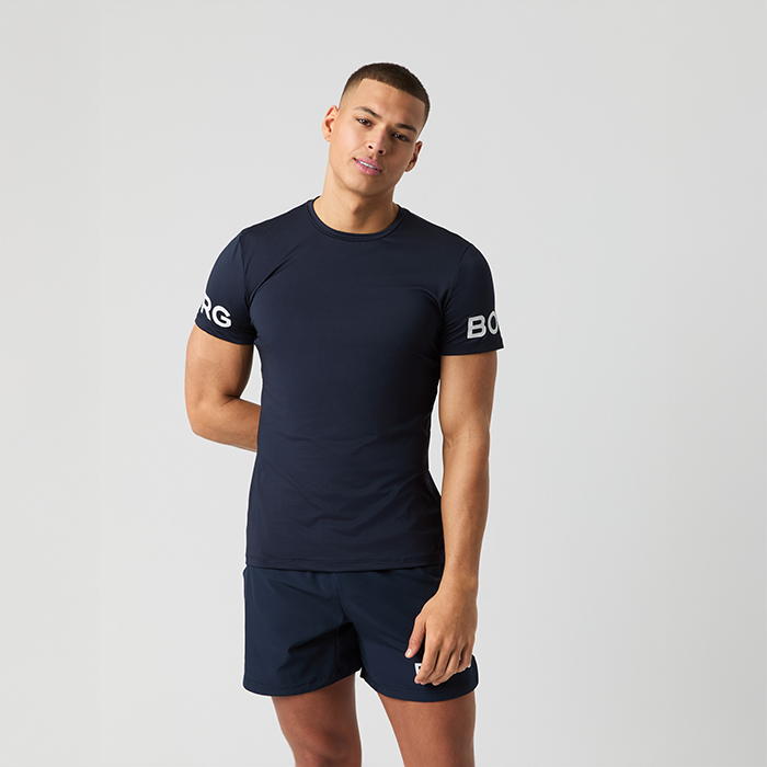 T-shirt M&oslash;rkebl&aring;