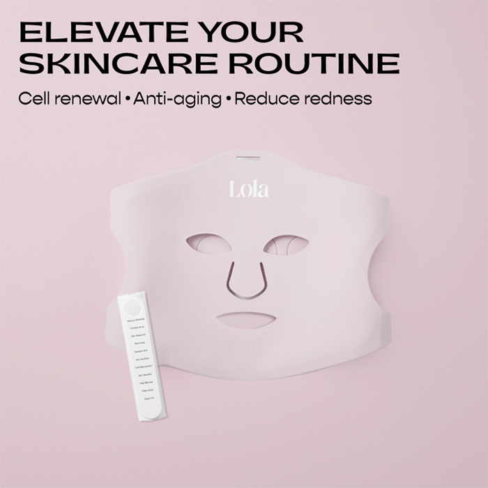 Glow Led Ansigtsmaske Rosa