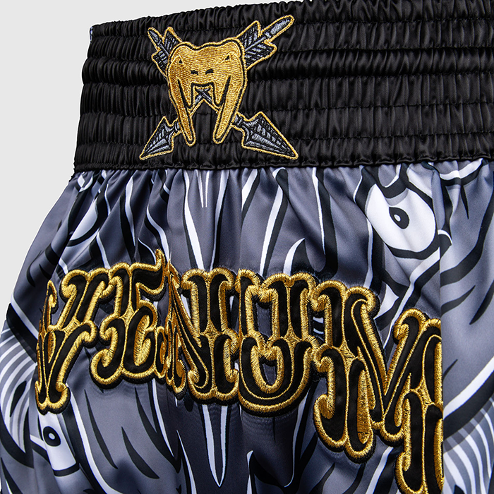 Venum Wolf Atak Muay Thai Shorts Sort Gr&aring;