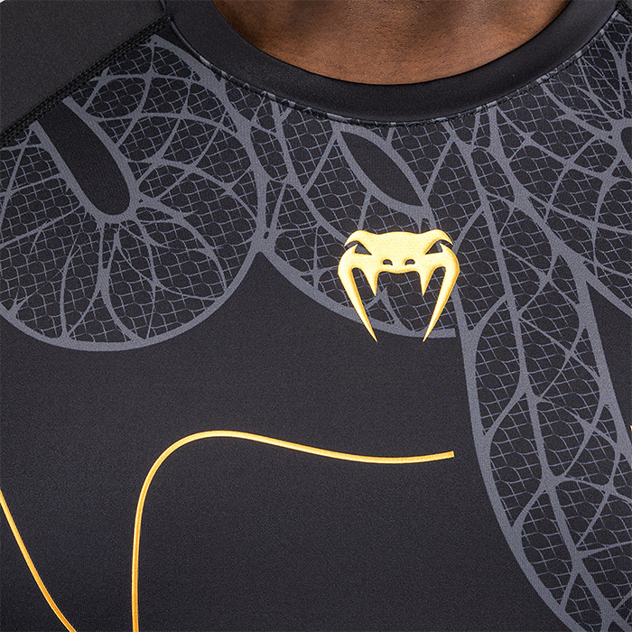 Serpenti Rashguard Lang&aelig;rmet Sort S&oslash;lv Guld