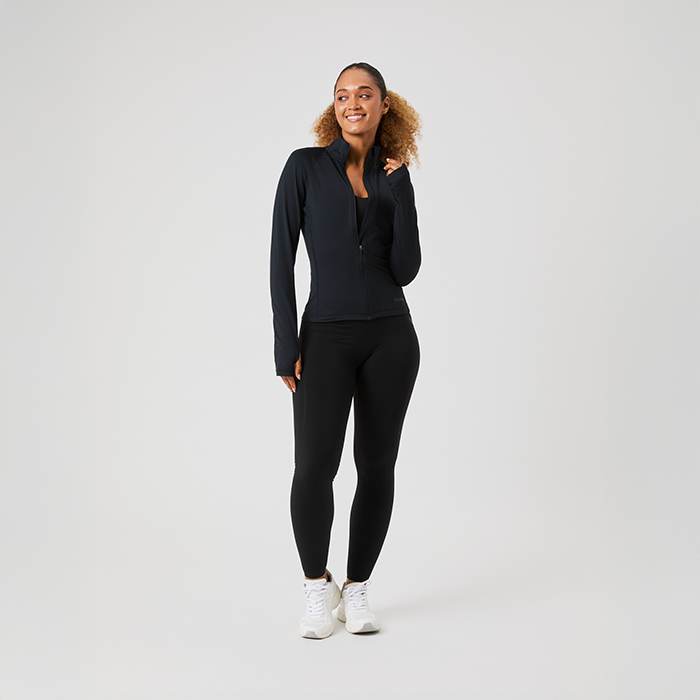 Borg Full Zip Tr&oslash;je Sort