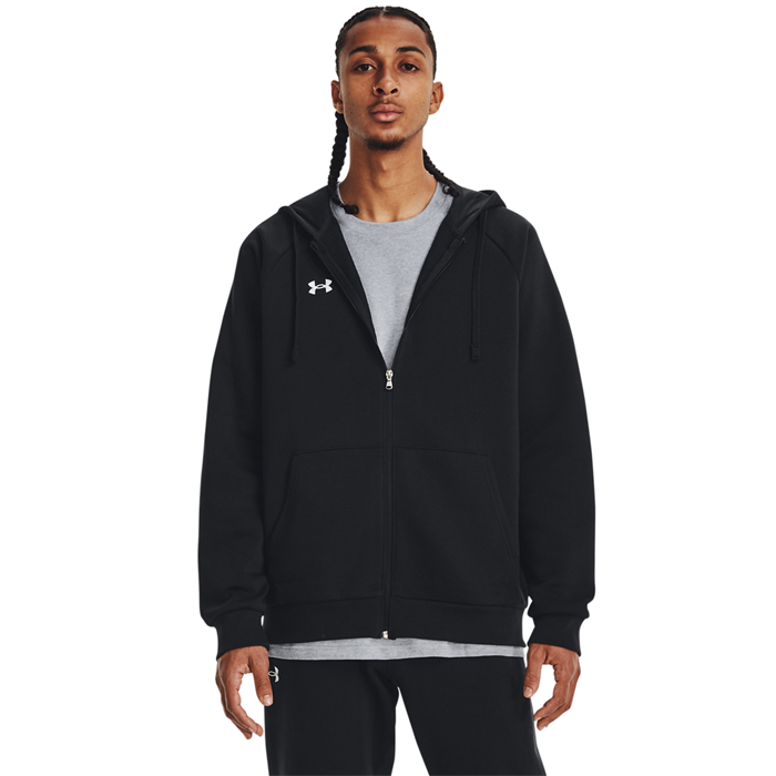 UA Rival Fleece FZ Hoodie Sort