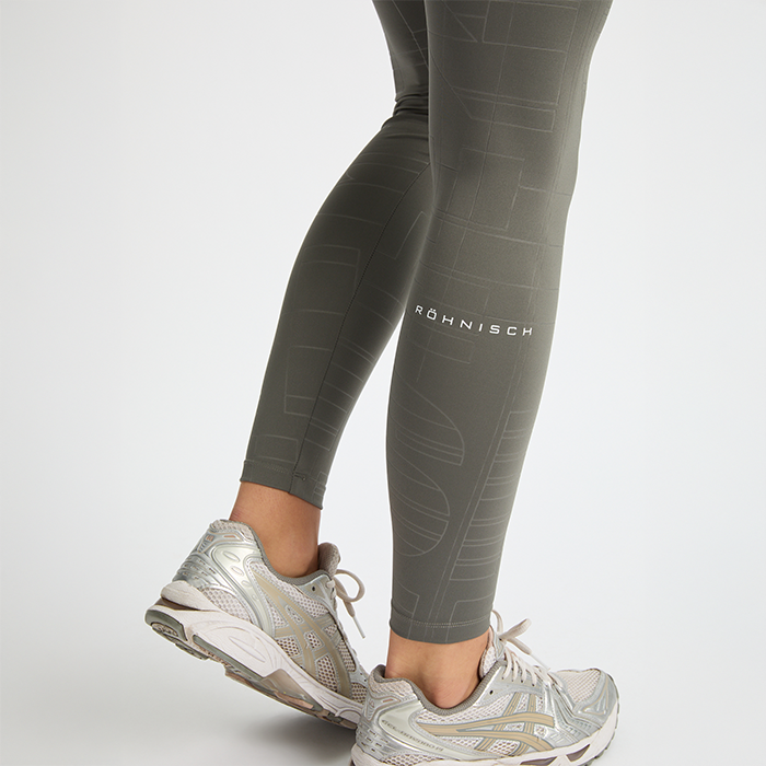 Logo Effect Emboss Tights Gr&oslash;n