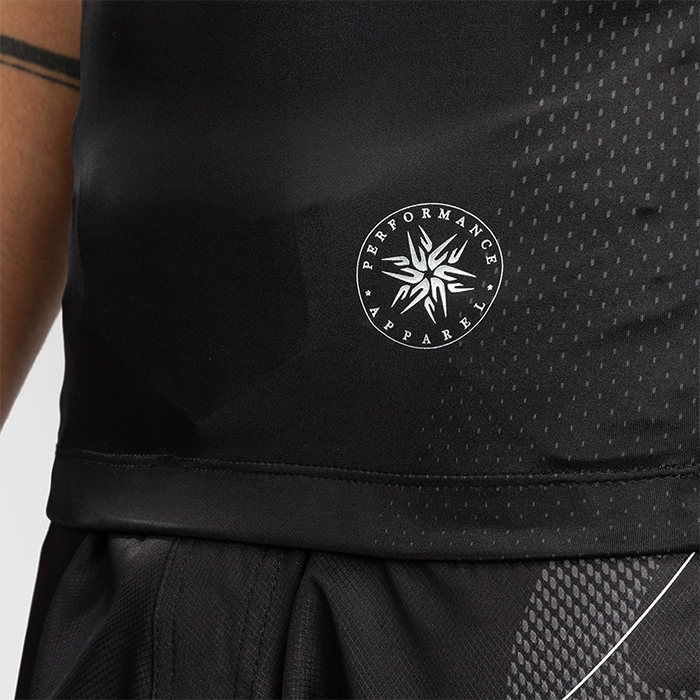 Nexus Rashguard Kort&aelig;rmet Sort S&oslash;lv