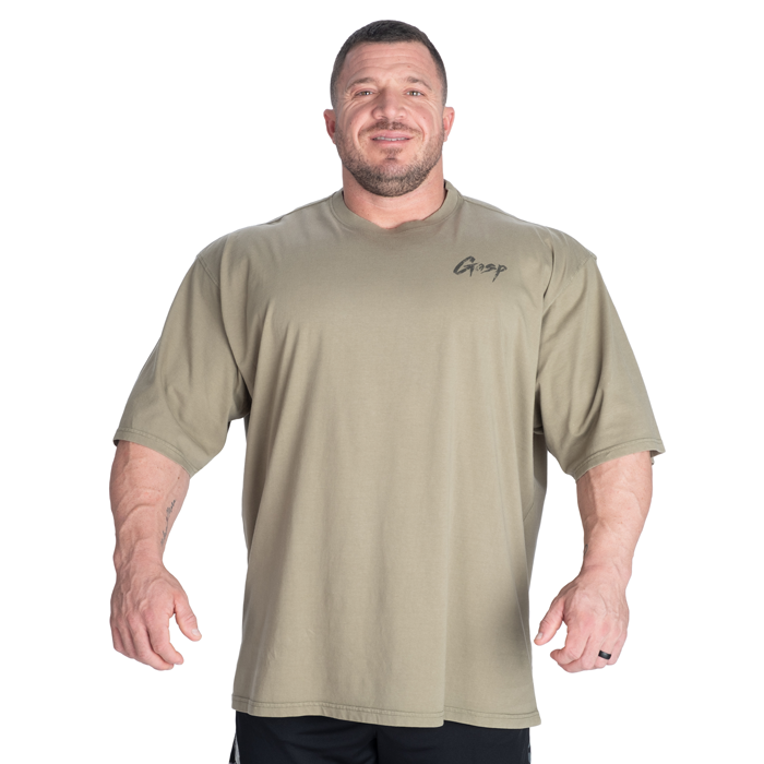 Washed T-shirt Gr&oslash;n