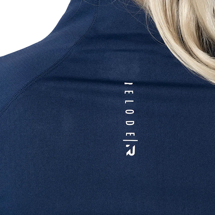 Aura Seamless Zip Lang&aelig;rmet M&oslash;rkebl&aring;