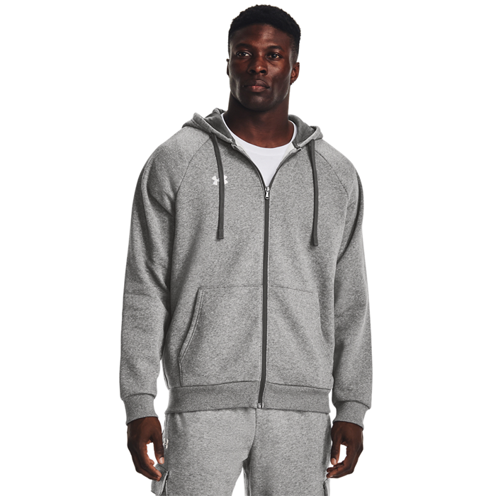 UA Rival Fleece FZ Hoodie Gr&aring;
