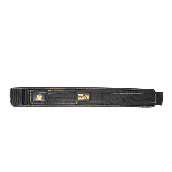 4 Inch Tr&aelig;ningsb&aelig;lte Nylon Sort/Guld