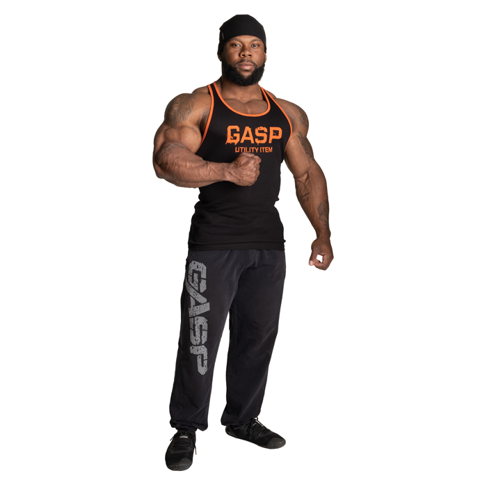 Ribbet Tanktop Sort Orange
