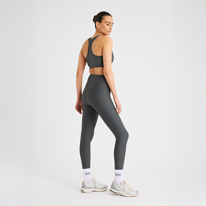 Ribstrikkede Tights Gr&aring;