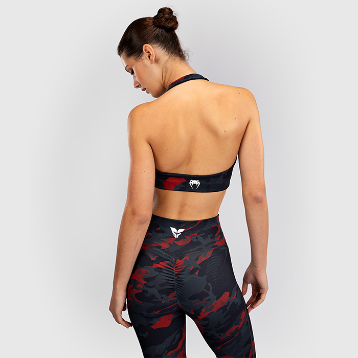 Venum X SOPHIA ROSE Sport Bra, Midnight Grey/Cherry Red