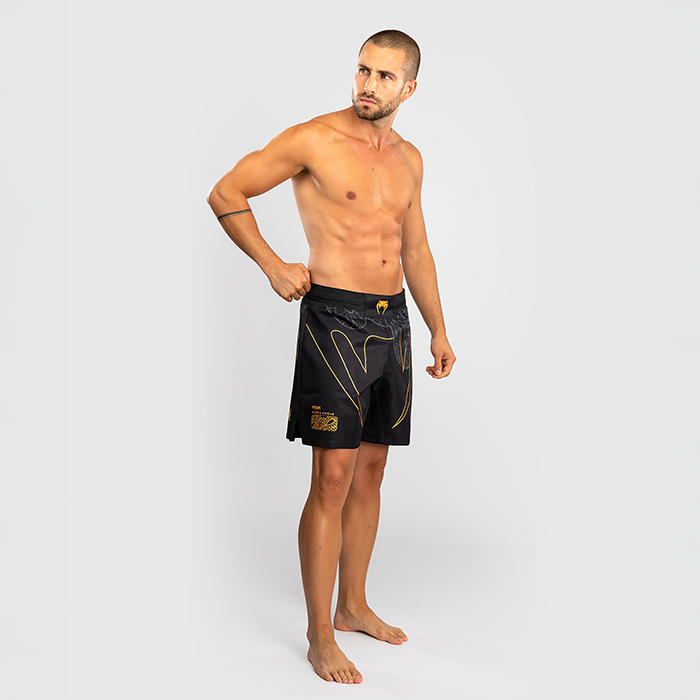 Serpenti Fightshorts Sort S&oslash;lv Guld