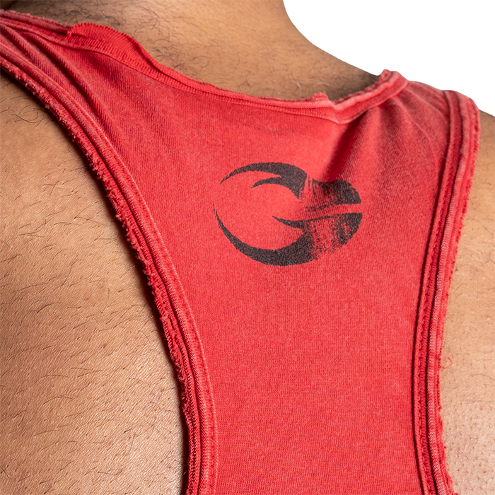 Skull T-back, Acid Chili Red