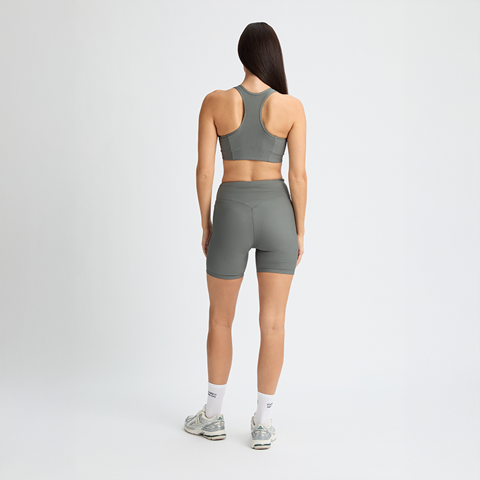 Ribstrikkede Cykelshorts Gr&oslash;n
