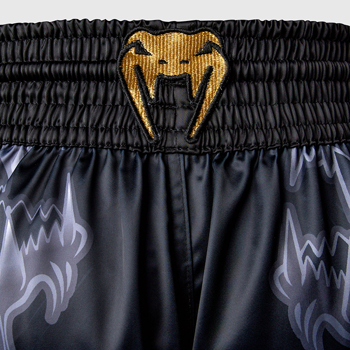 Venum Wolf Atak Muay Thai Shorts Sort Gr&aring;