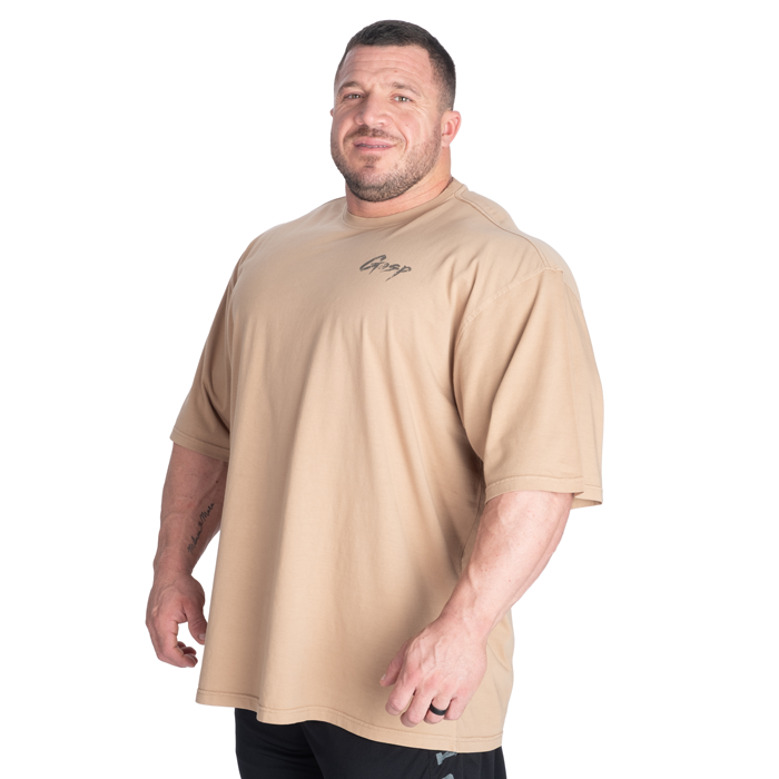 Washed T-shirt Beige