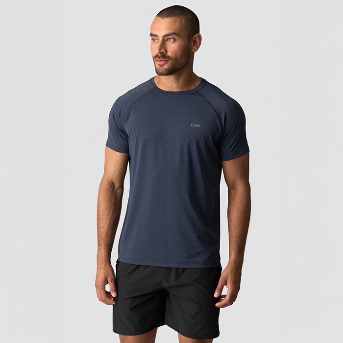 Workout Melange T-shirt Bl&aring;