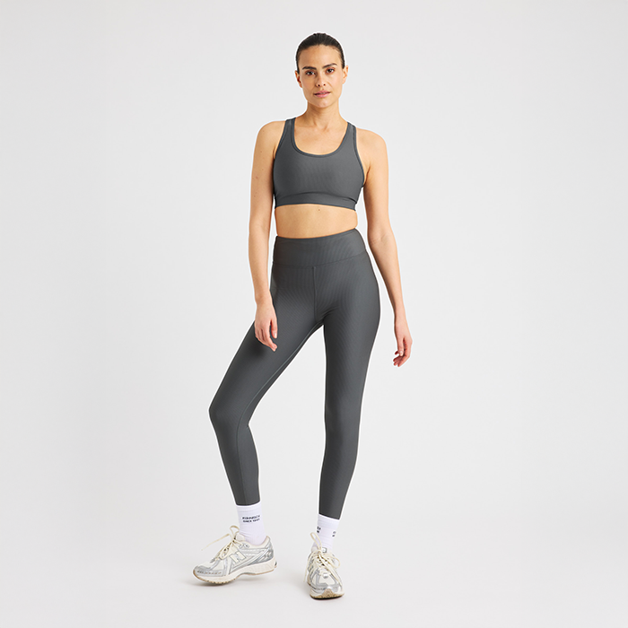 Ribstrikkede Tights Gr&aring;