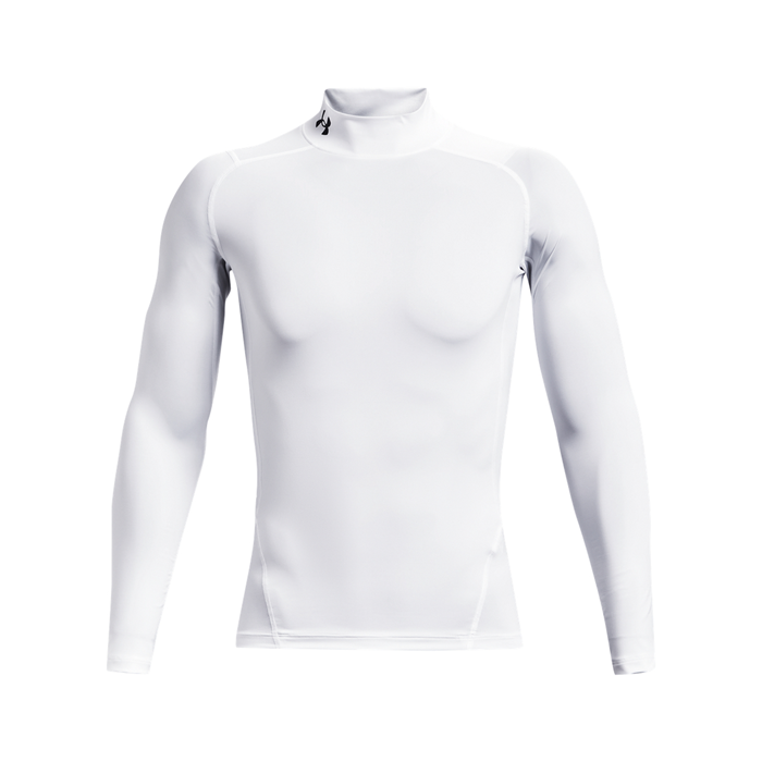 HG Armour Comp Mock Lang&aelig;rmet Hvid
