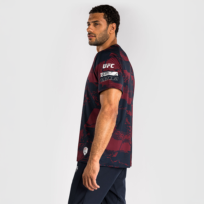UFC Zenith by Venum Fight Week Dry Tech T-shirt Bl&aring; R&oslash;d Gr&aring;