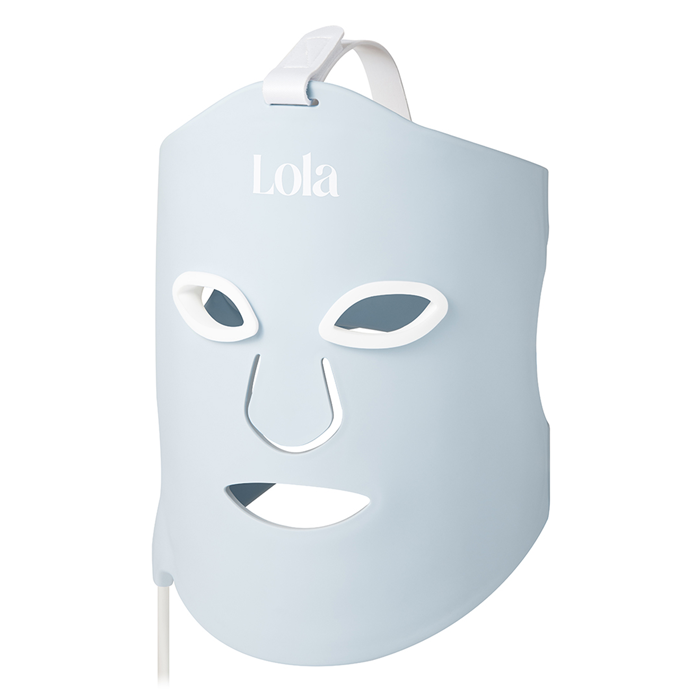Glow LED Ansigtsmaske Bl&aring;