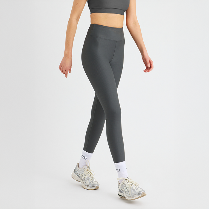 Ribstrikkede Tights Gr&aring;