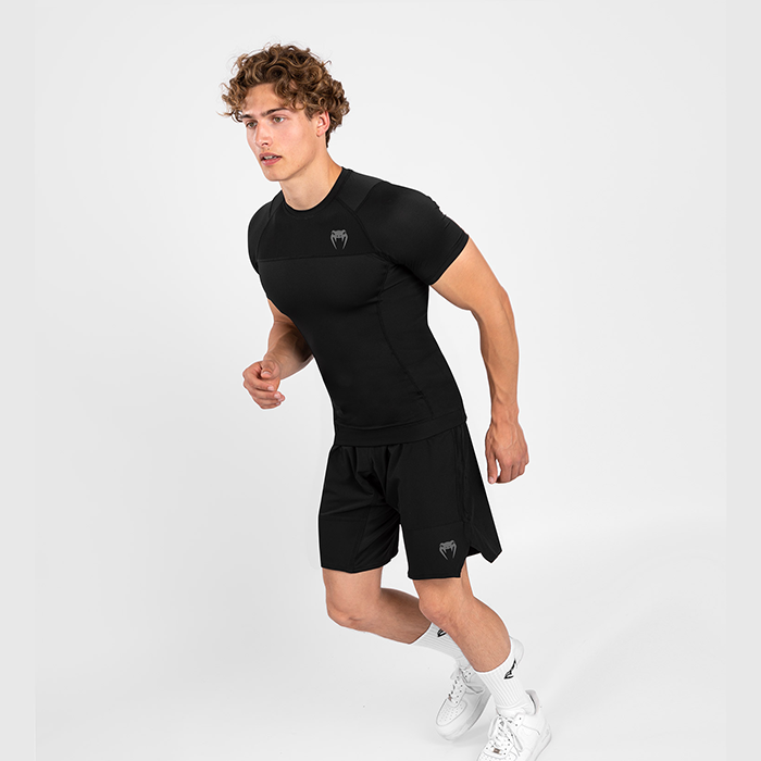 G-Fit Air Rashguard Kort&aelig;rmet Sort