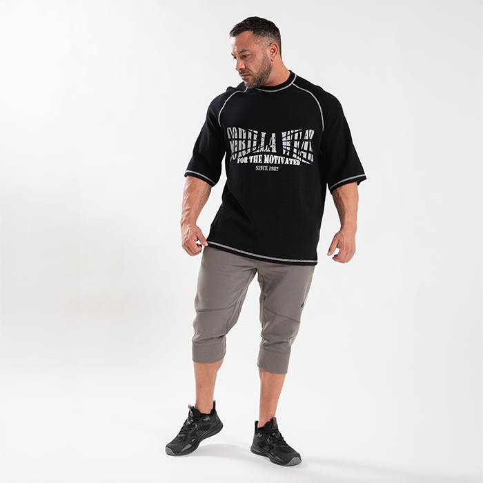 Finley Oversized T-shirt Sort Gr&aring;
