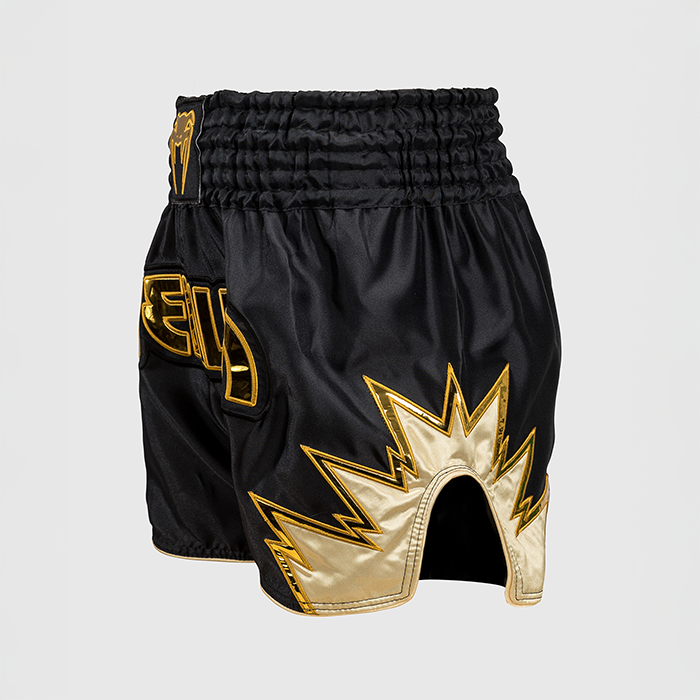 Inferno Muay Thai Shorts Sort Guld