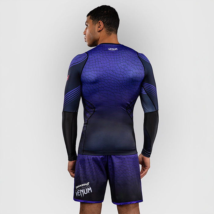 Venum x TEKKEN 8 Lang&aelig;rmet Rashguard Kazuya Sort Lilla