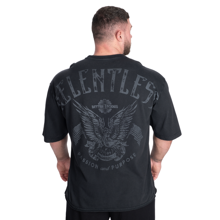 Relentless T‑shirt Sort Vasket