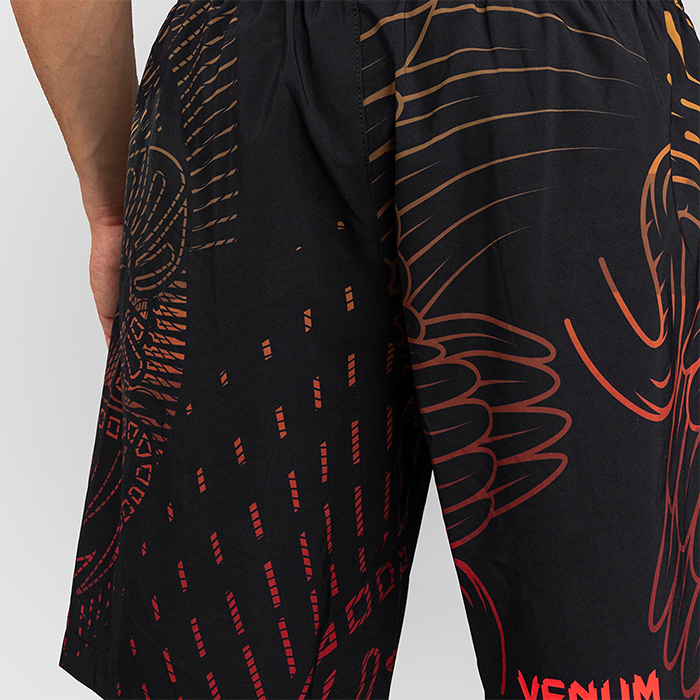 Venum Quetzal Fury Tr&aelig;ningsshorts Sort R&oslash;d Orange