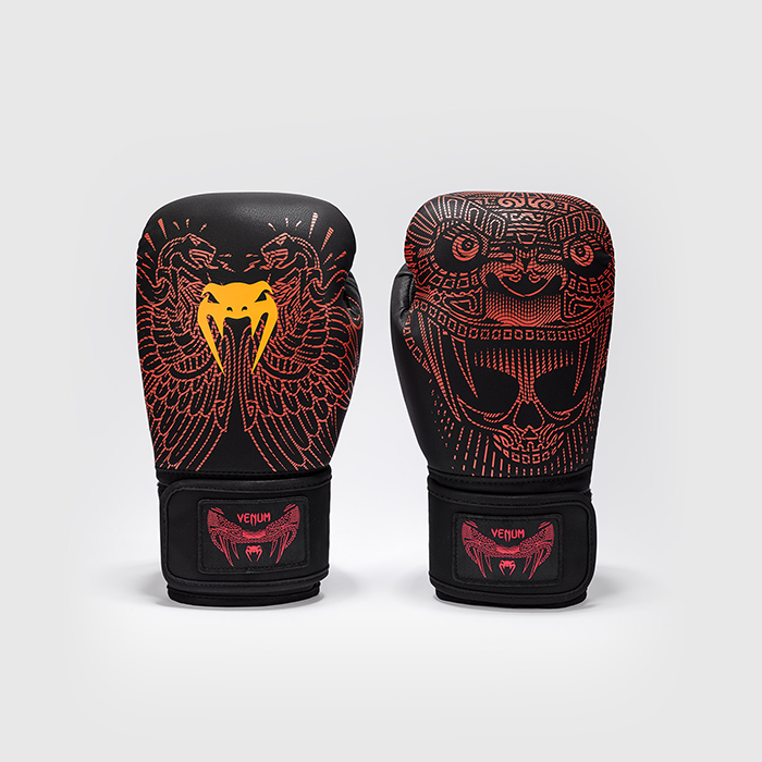 Venum Quetzal Fury Boksehandsker Sort R&oslash;d Orange