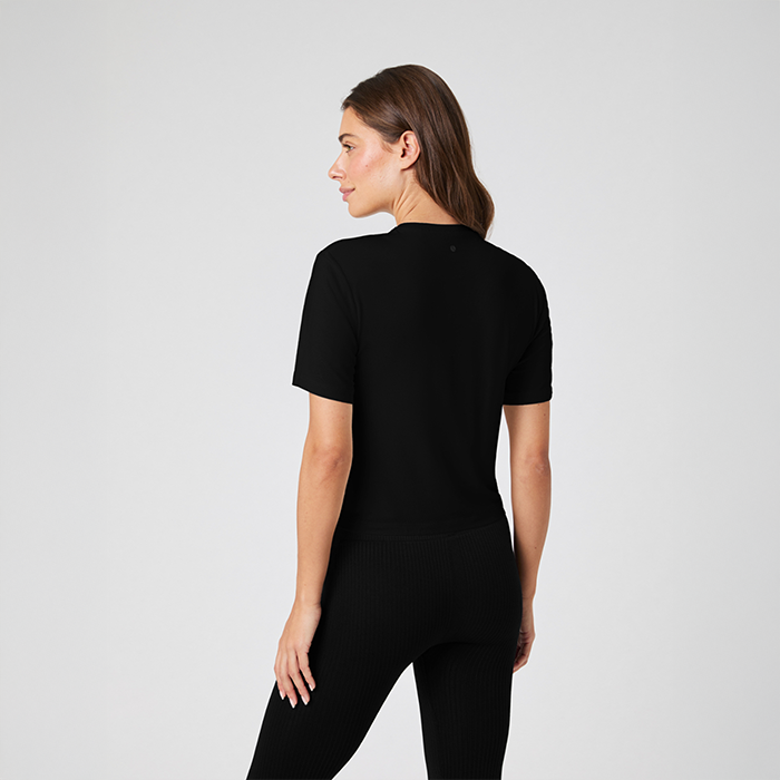 Studio Soft Cropped T-shirt Sort