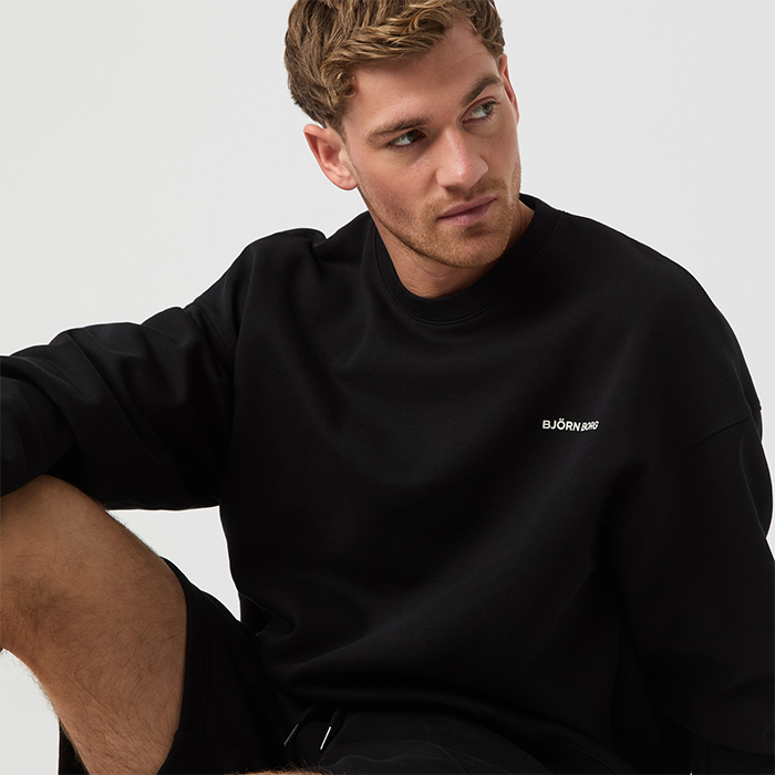 Borg Oversized Sweatshirt Sort